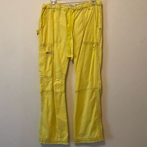 Koi yellow scrub pants